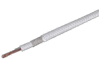 Silicone rubber fiberglass braided wire