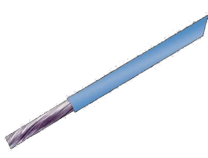 Blue single-core wire